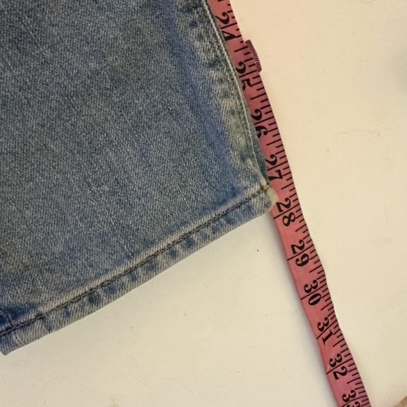 Hudson Riley Crop Relaxed Distressed GrommetStar Straight ButtonFly Jean NWOT 27 - Picture 15 of 16